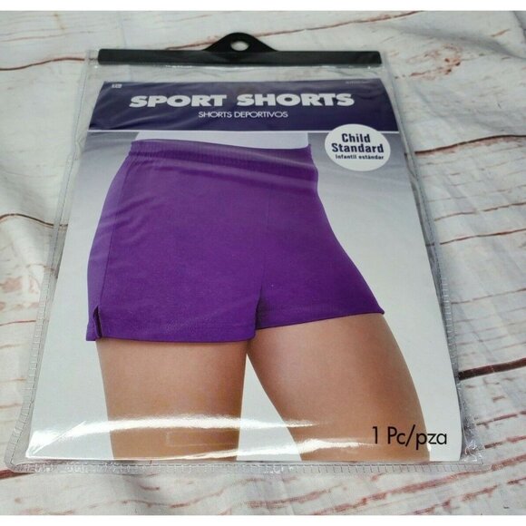 Amscan Purple Children Standard US Up To Size 10 Sports Shorts - Picture 4 of 12